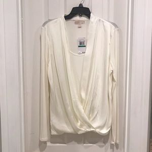 Michael Kors lovely faux wrap blouse
